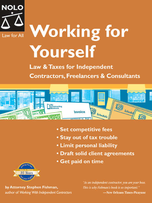 Title details for Working for Yourself by Fishman Stephen  - Available